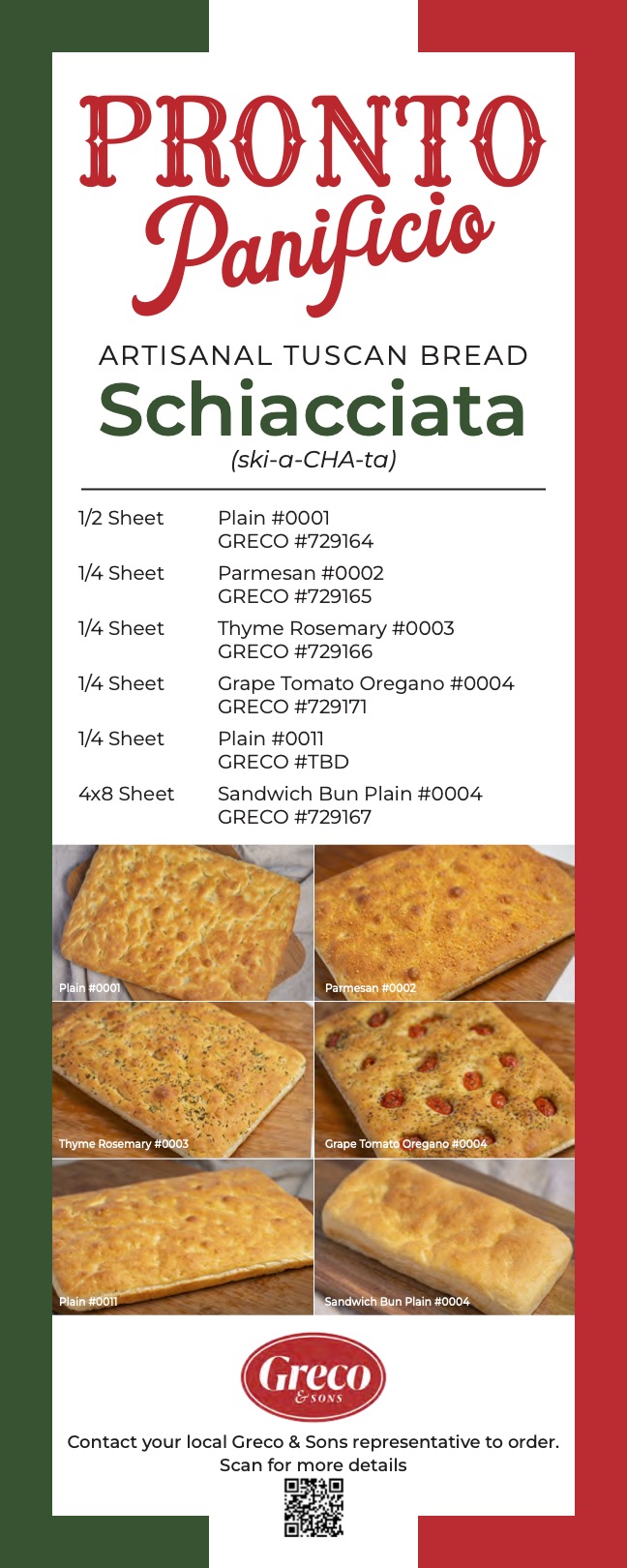 Pronto Panificio Product Brochure